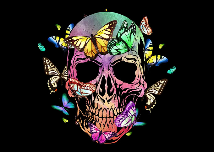 Butterfly Skull