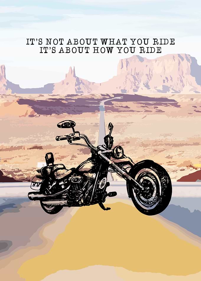 Motorcycle Rider Wall Art