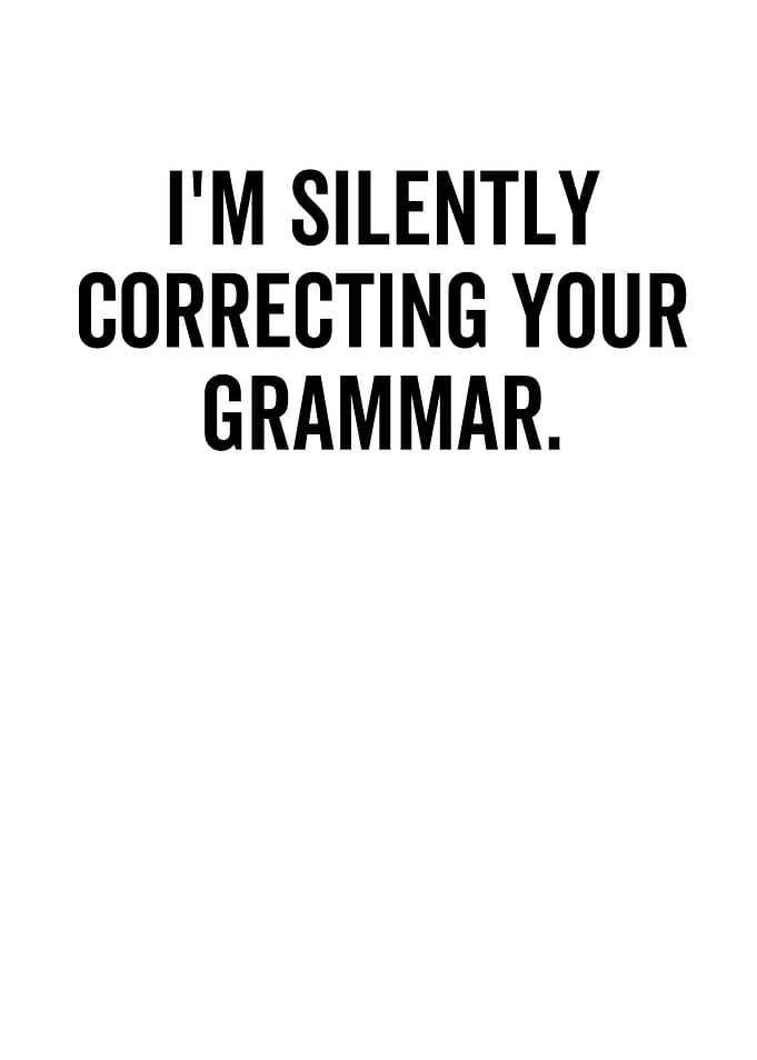 Im Silently Correcting