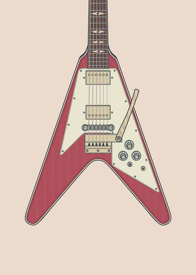 Sparkling V Guitar