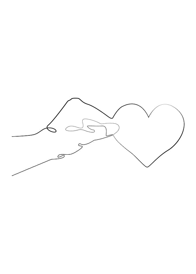 Hand with Love Heart