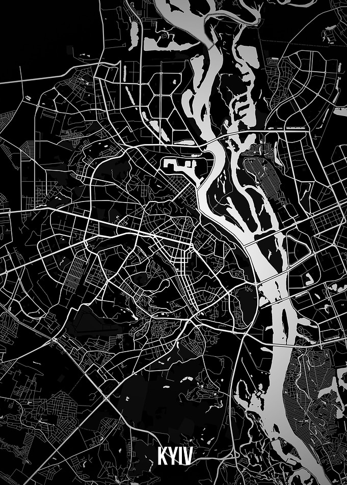 Kyiv dark map