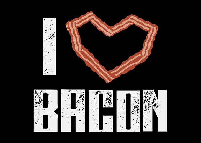 I Love Bacon Heart