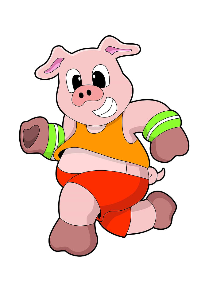 Pig Running Sports
