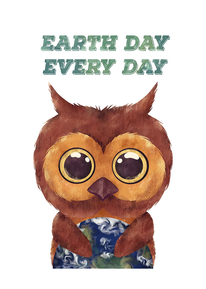 Earth day Owl