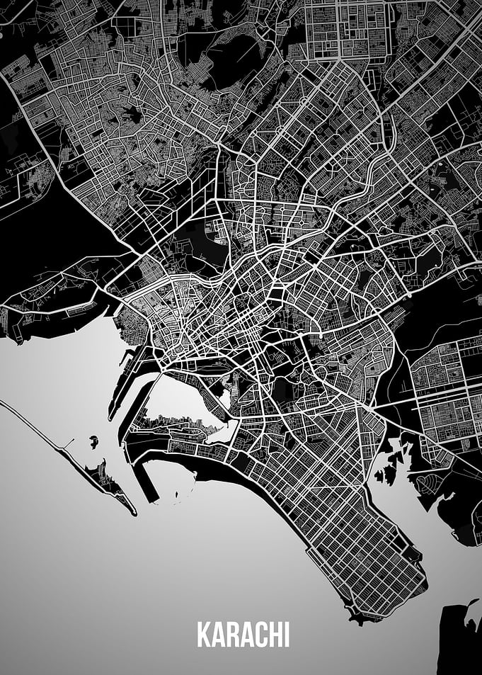 Karachi dark map