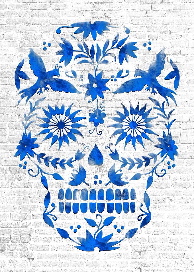 Talavera skull