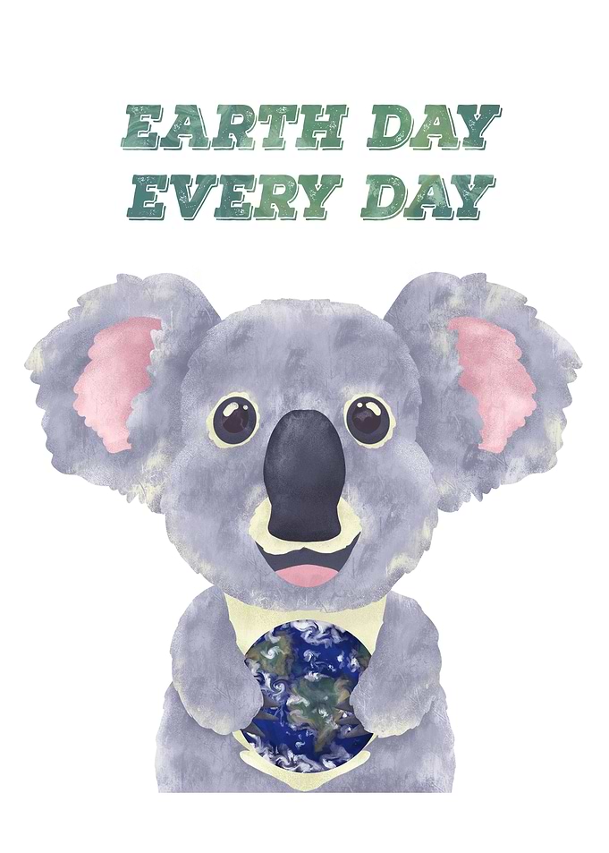 Earth day Koala Bear
