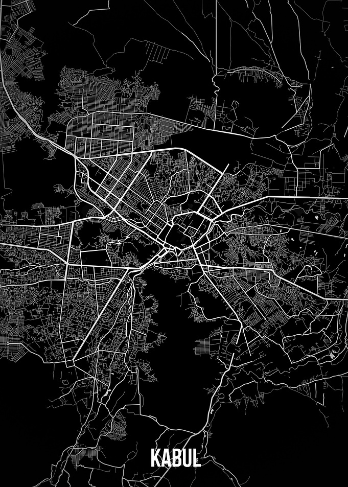 Kabul dark map