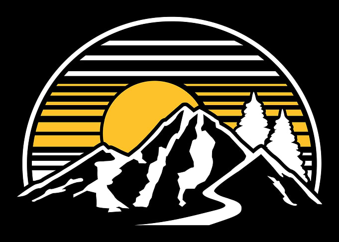 Mountains sun