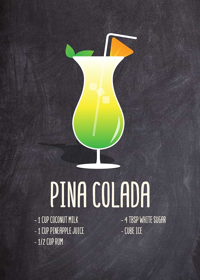 Cocktail Drinks Wall Decor