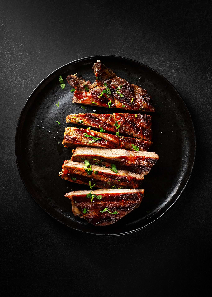 Grilled beef steak