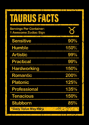 Taurus Facts Apparel For M
