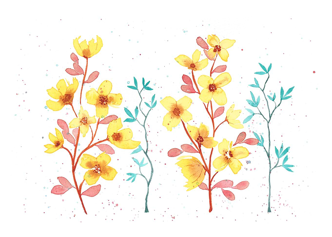 Floral watercolor
