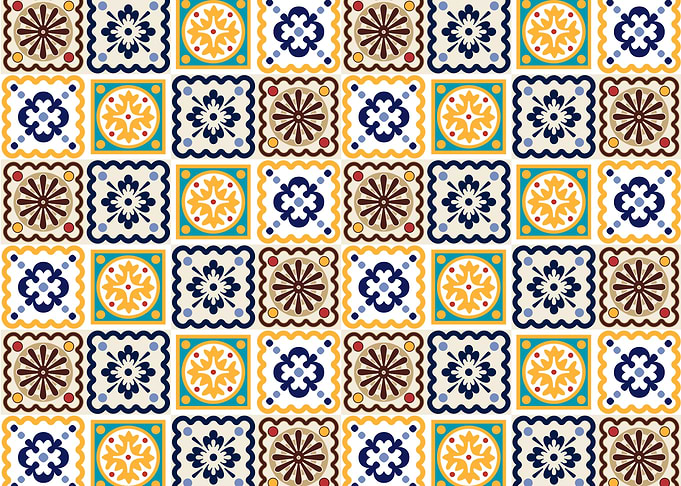 Assorted tiles pattern