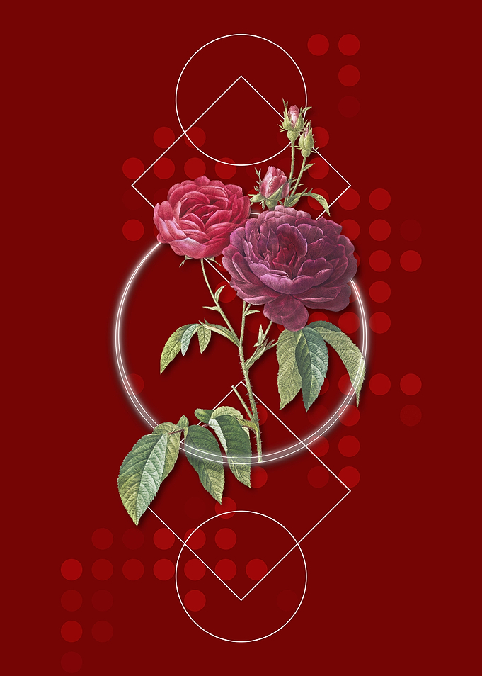 Vintage Purple Roses