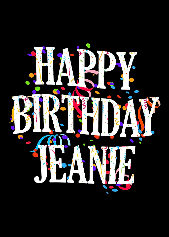 Happy Birthday Jeanie