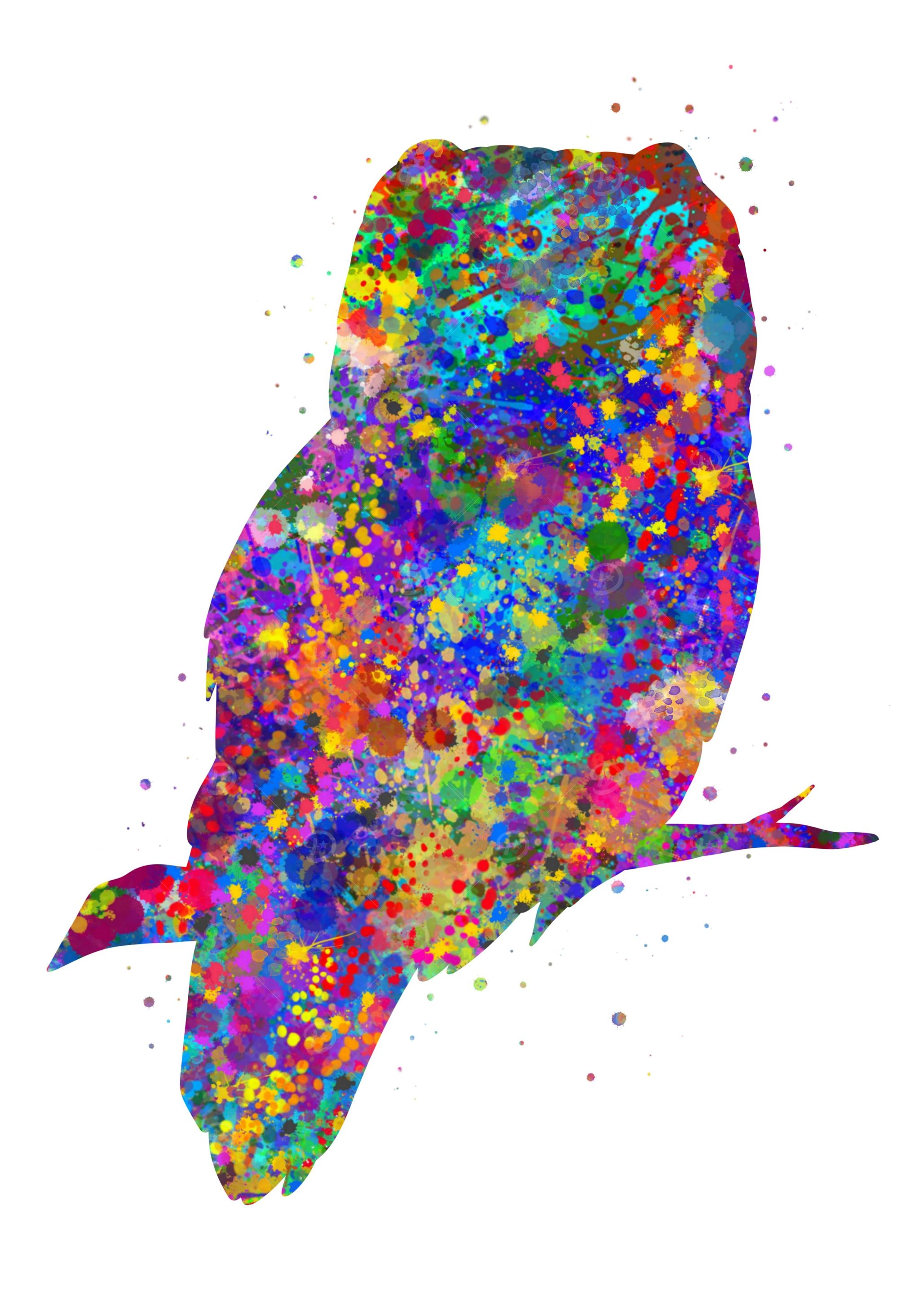 Owl watercolor