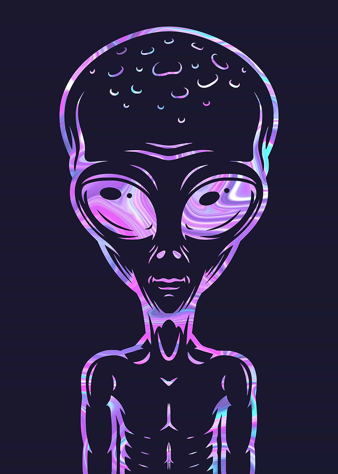 hologram alien