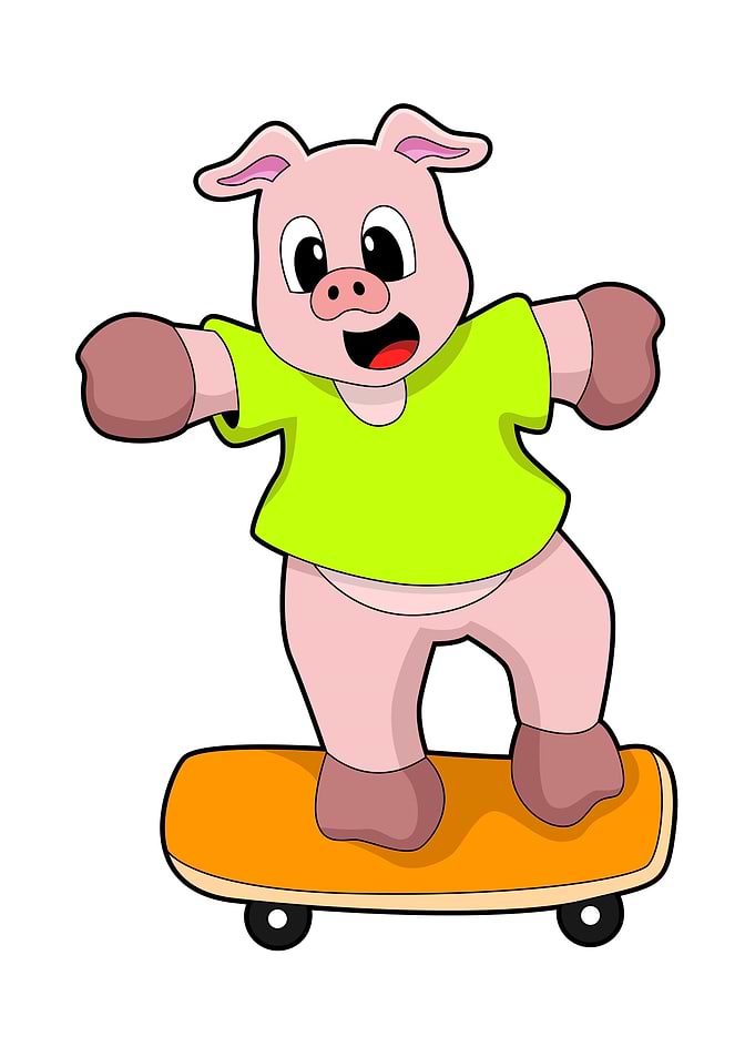 Pig Skater Skateboard