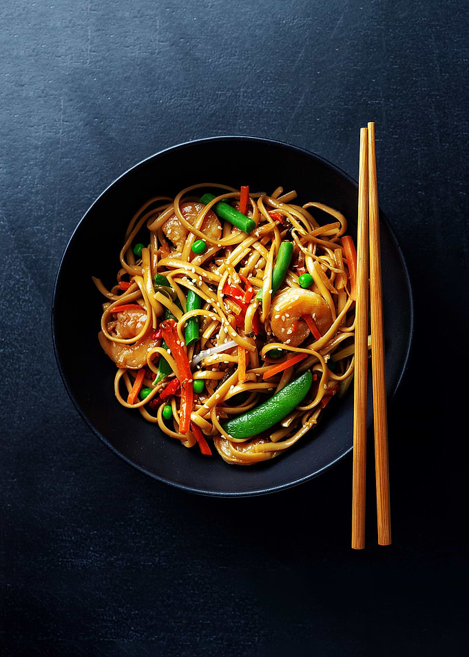 Noodles with vegetables