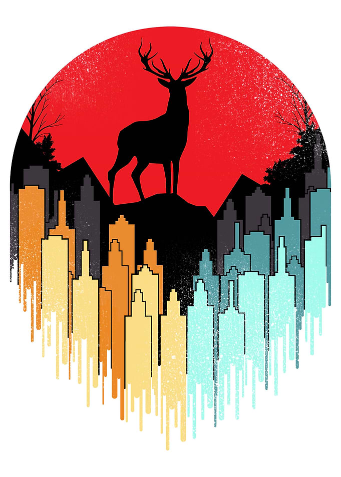 The Deer Red Moon