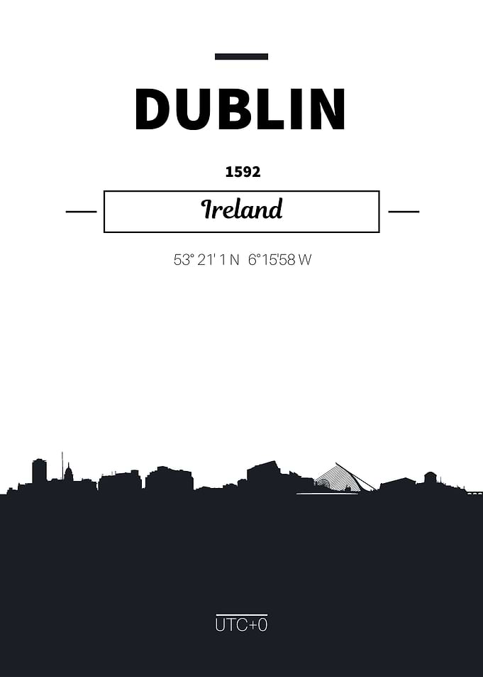 Dublin Ireland skyline