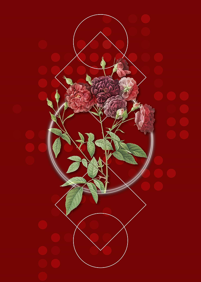 Vintage Ternaux Rose Bloom
