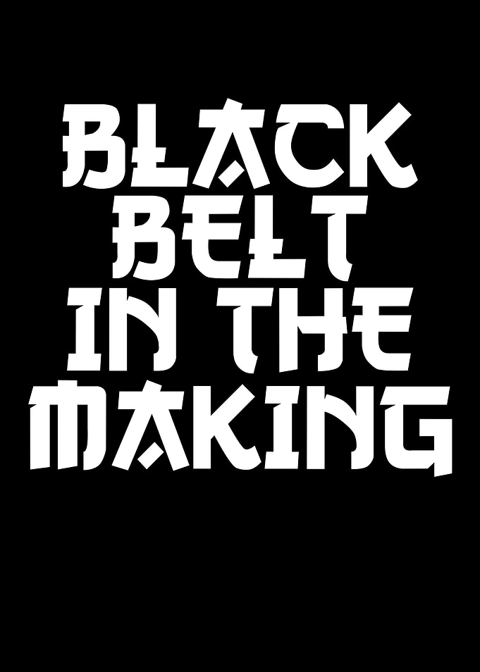 black belt in the making