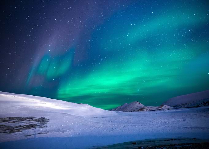 Northen Lights starry Sky