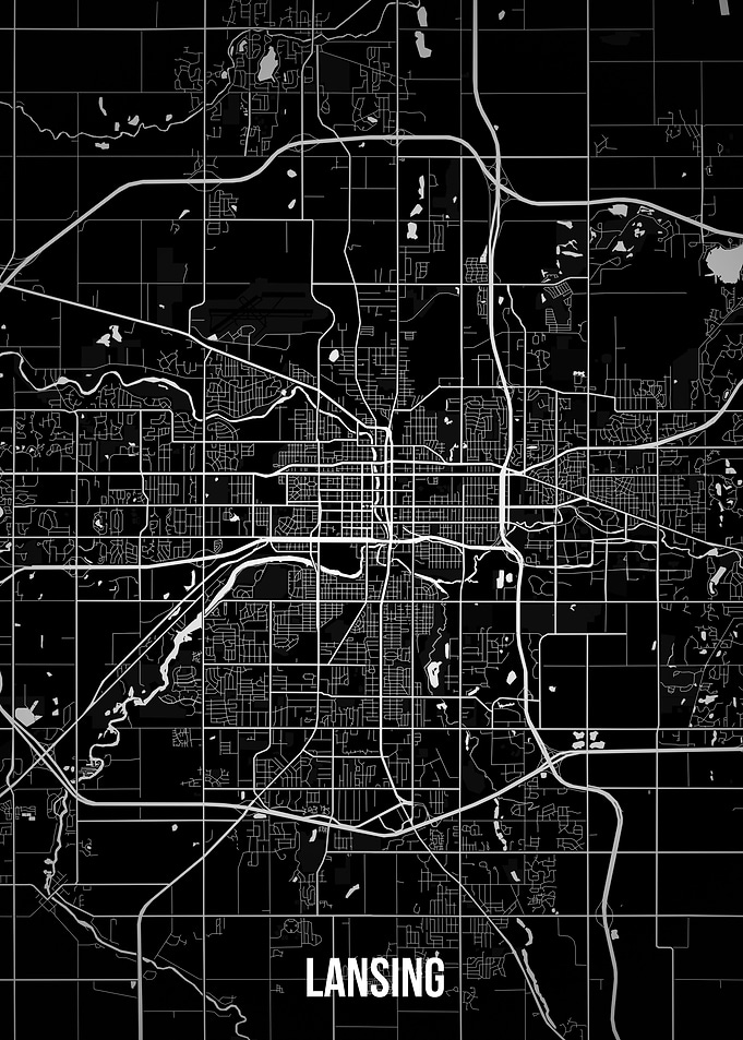 Lansing dark map