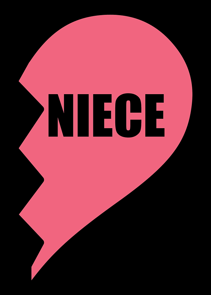 Niece half heart