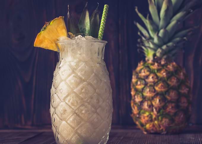 Glass of Pina colada