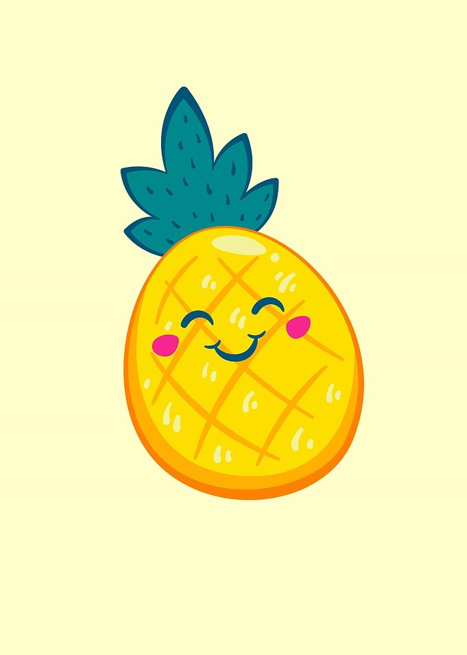 Cute Kawaii Pineapple