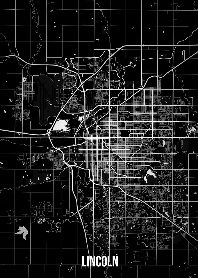 Lincoln dark map