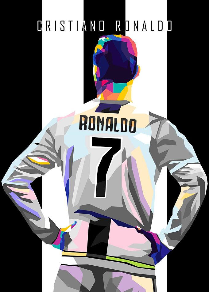 C Ronaldo In Wpap Pop Art
