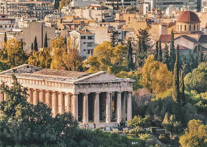 Athens Aerial View Landsca