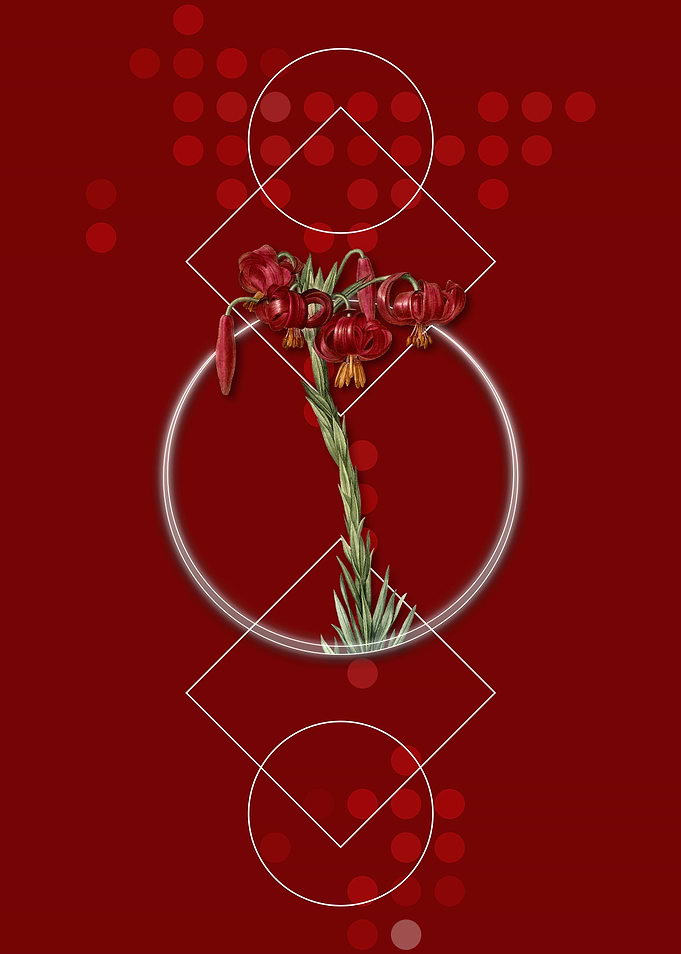 Vintage Lily Flower
