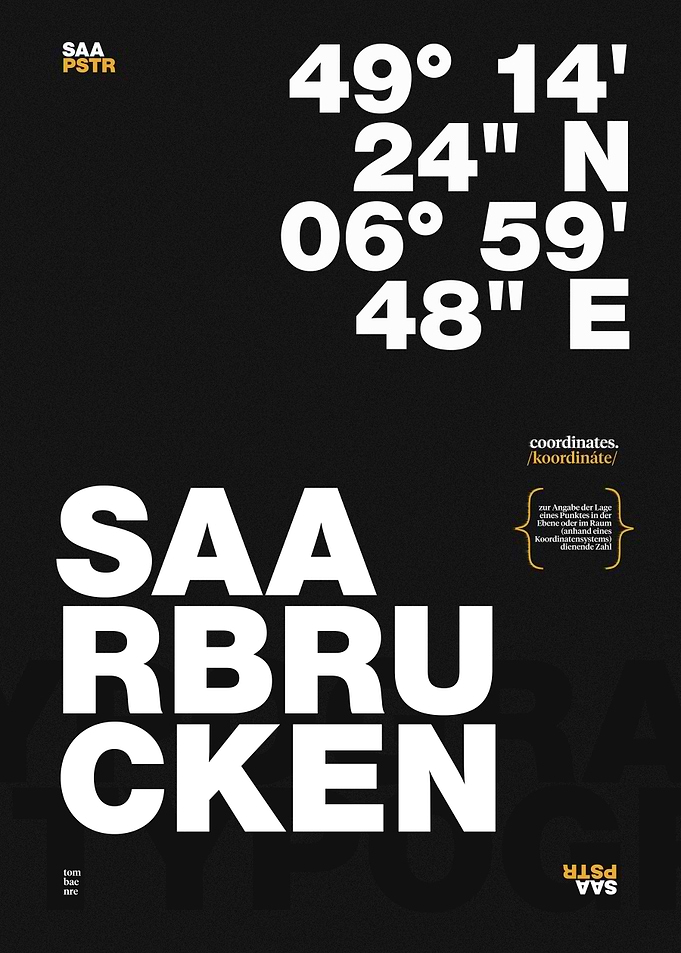 Saarbruecken Typo