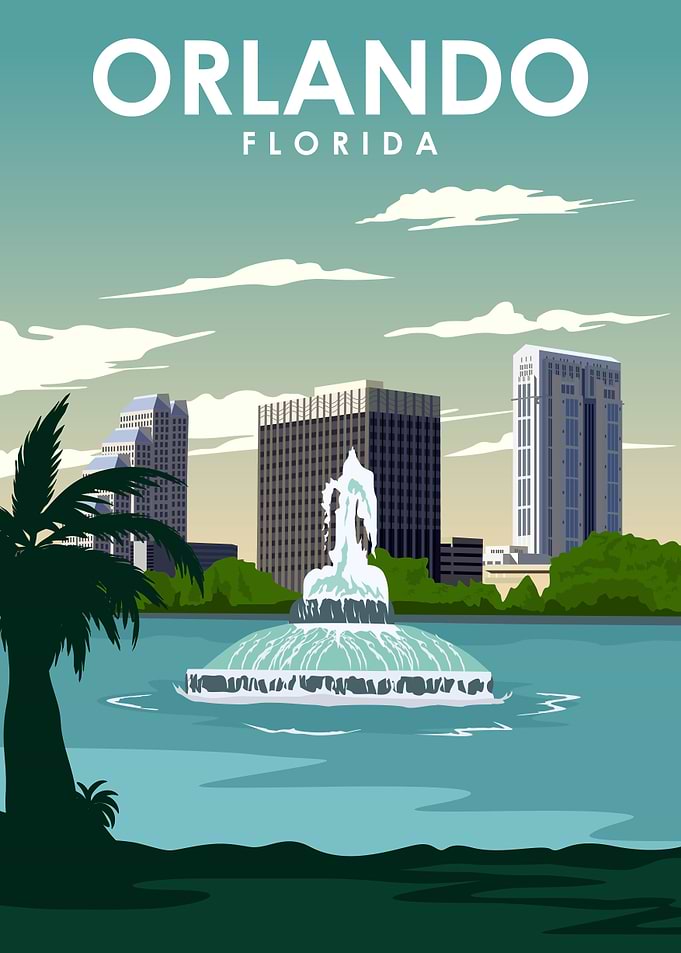 Orlando Florida Travel Art