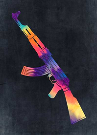 Ak47 Tie Dye Kalashnikov