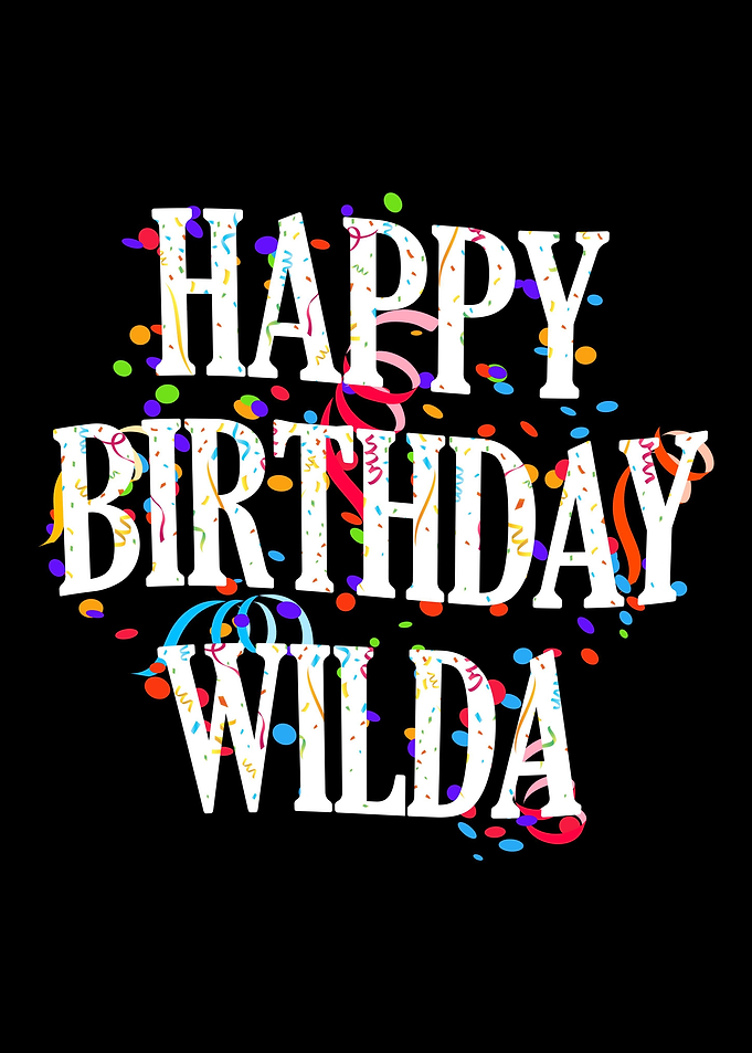 Happy Birthday Wilda