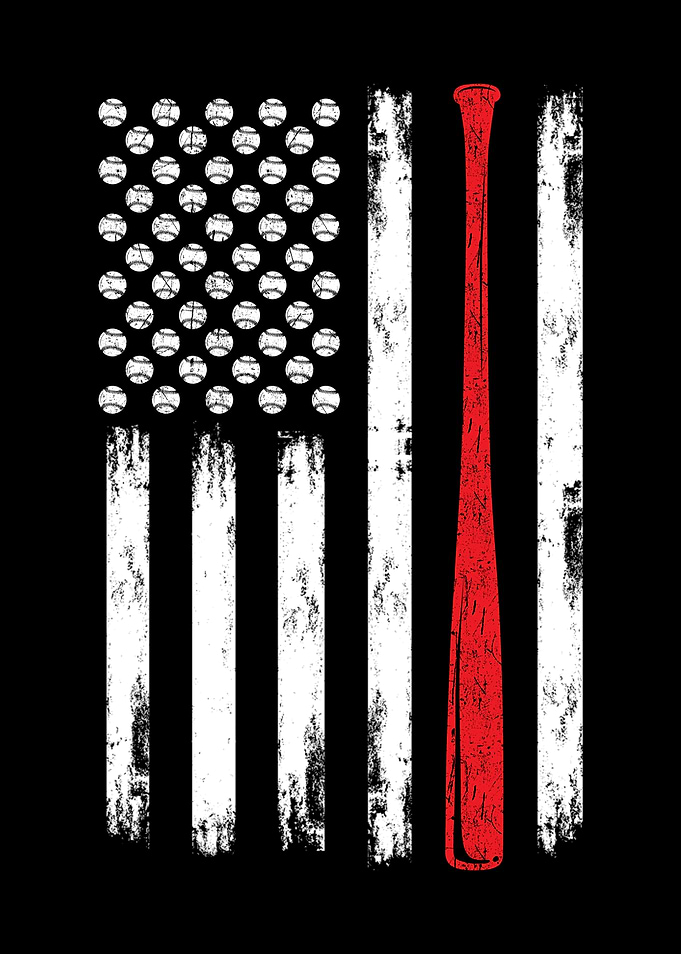 Baseball US Flag