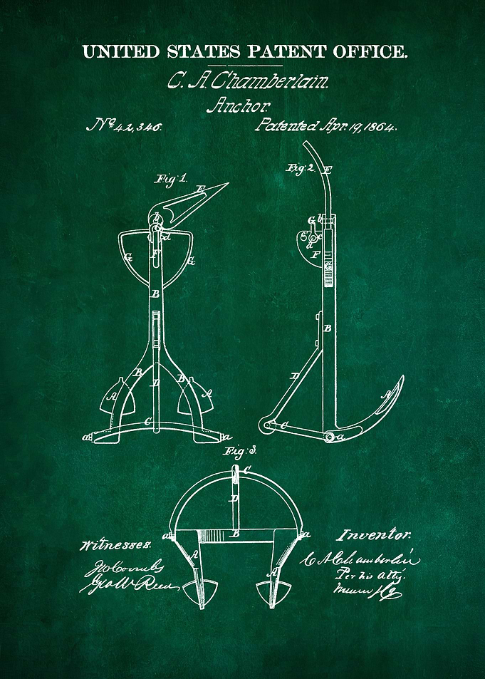 15 Old Anchor Patent 1864