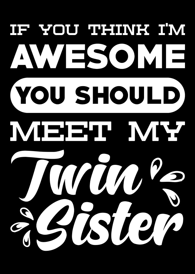 Twin Sister Gift
