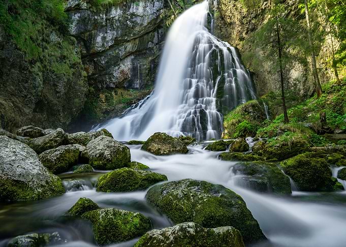 Waterfalls Forest Nature