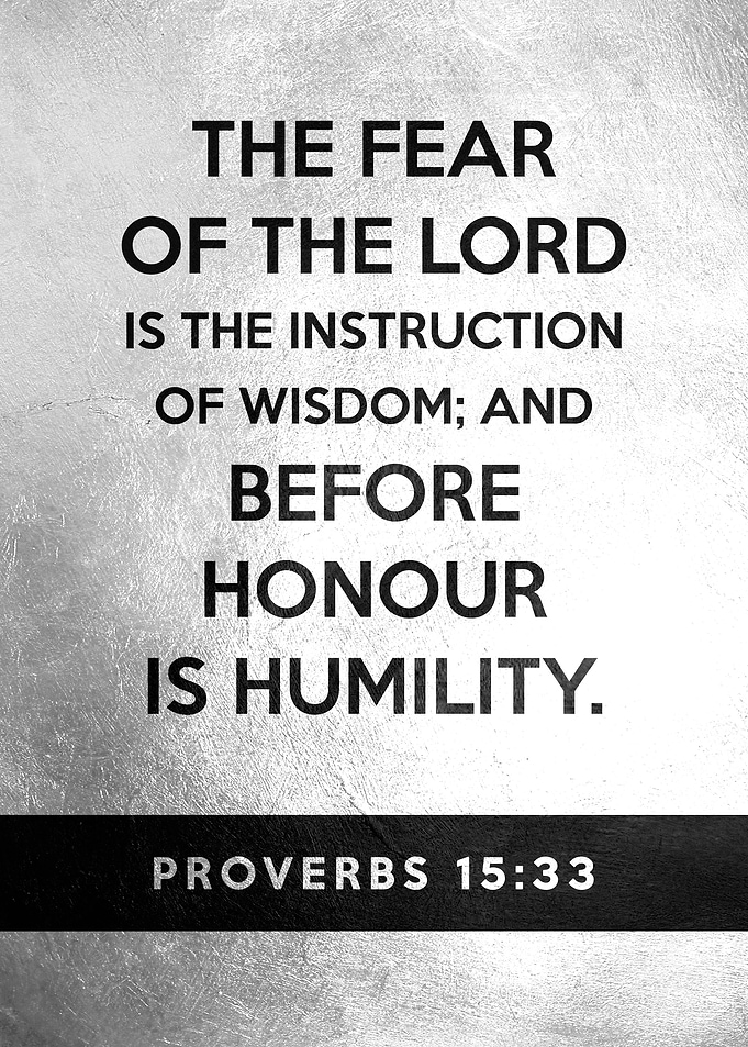 Proverbs 15 33
