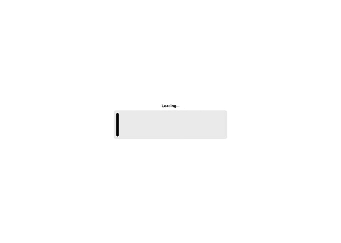 In Loader bar round text b