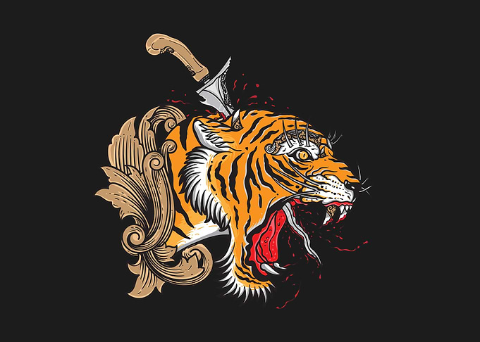 Tiger keris indonesia