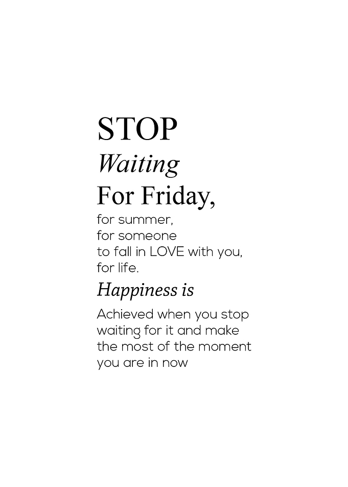 Happy Quotes Wall Poster